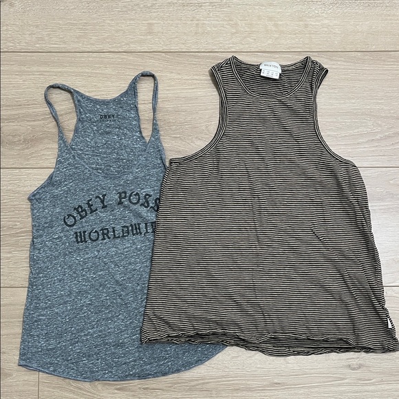 Obey Tops - Obey XS Tank and Brixton M Tank